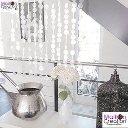decorative curtain made of natural mother-of-pearl