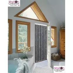 portière chenille gris et noir