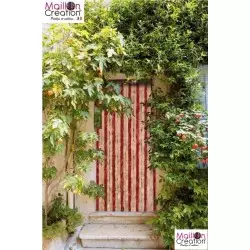 rideaux en chenille griotte