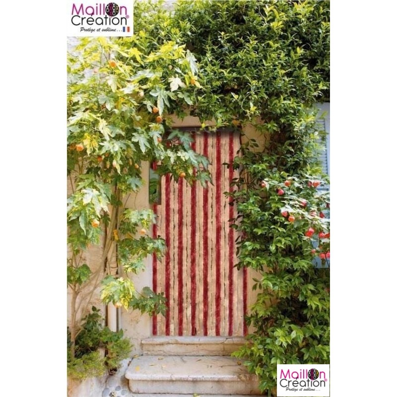 cherry chenille door curtain