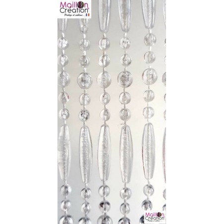 Rideau De Porte En Perles IVOL - Anti-mouches 90x220 Cm (Noir) - Pour Laisser Entrer L'air Sans Les Insectes
