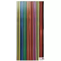 Multicolor plastic strip curtain