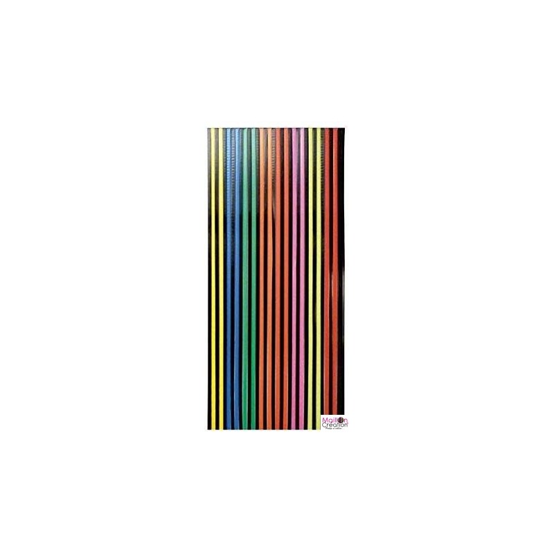 Multicolor plastic strip curtain