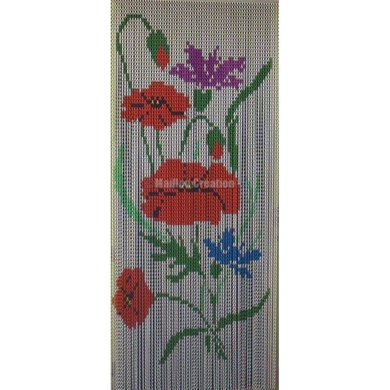 Door curtain "Poppy wildflowers" Door curtain "Poppy wildflowers"