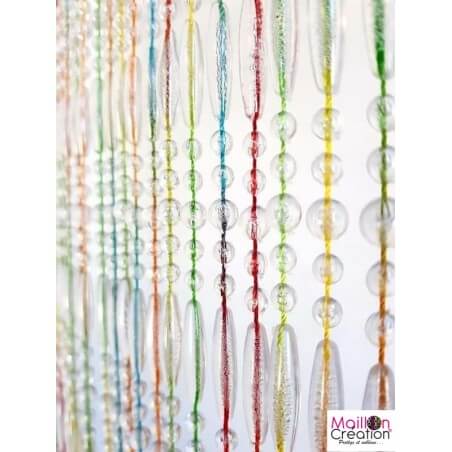 rideau portière perles