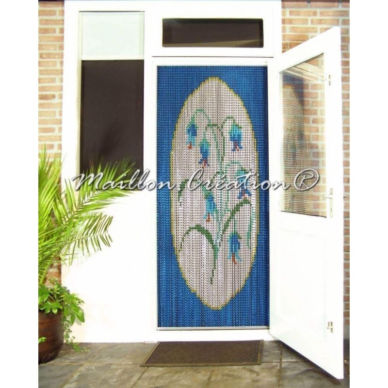 Rideau de porte en chaîne aluminium Rideau de porte en chaîne aluminium