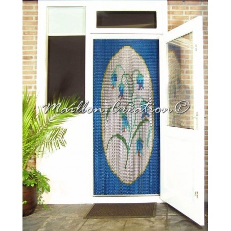 moustiquaire de porte en chaîne aluminium