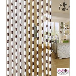 Curtain beads and olives wood