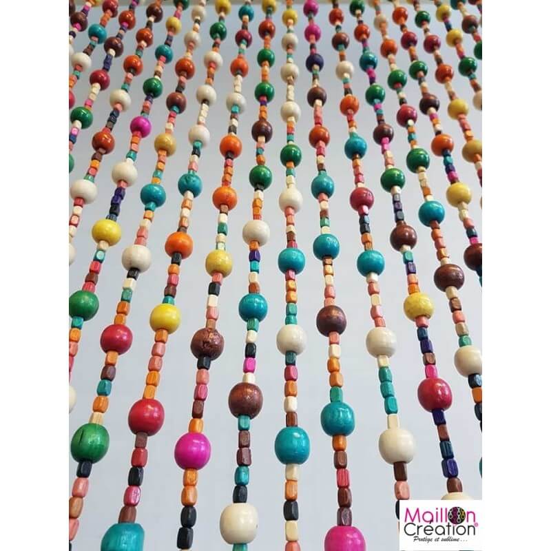 Multicolored wooden beads door curtain Big choice