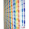Rideau en perle multicolore