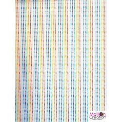 Multicolored bead curtain