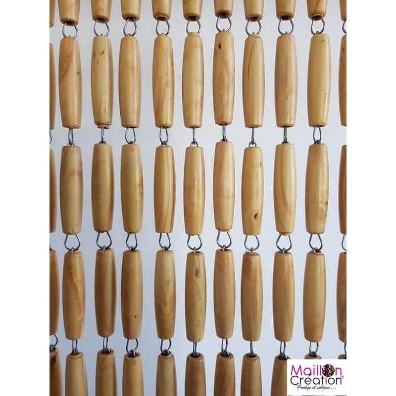 Rideau perles de buis sur mesure Rideau en buis naturel Rideau perles de buis sur mesure Rideau en buis naturel