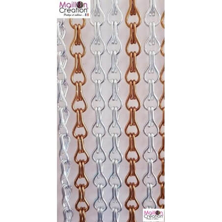 rideau en chaine métallique