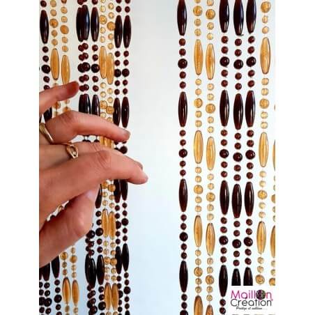 rideau portière perle