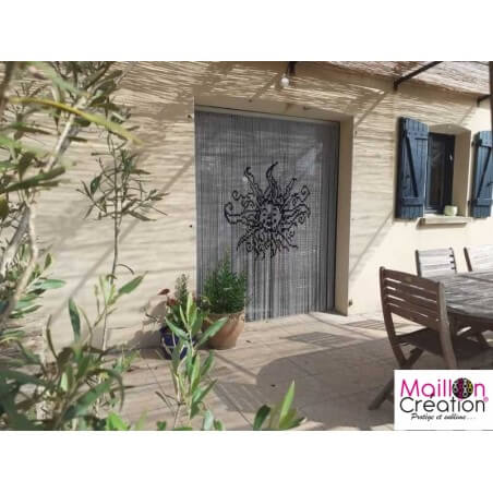 rideau moustiquaire en chainette aluminium pour porte fenêtre