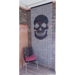 "Skull" door curtain