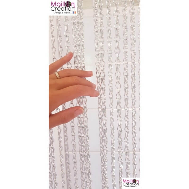 rideau anti-mouche en chainette alu