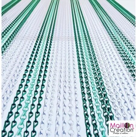 rideaux moustiquaire extérieur en lanières aluminium