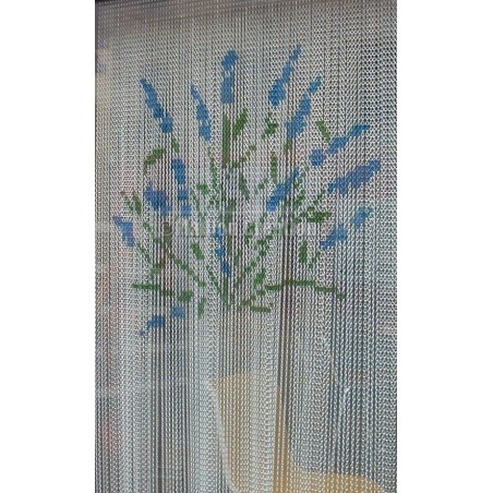 Rideaux moustiquaire en chaine lavande