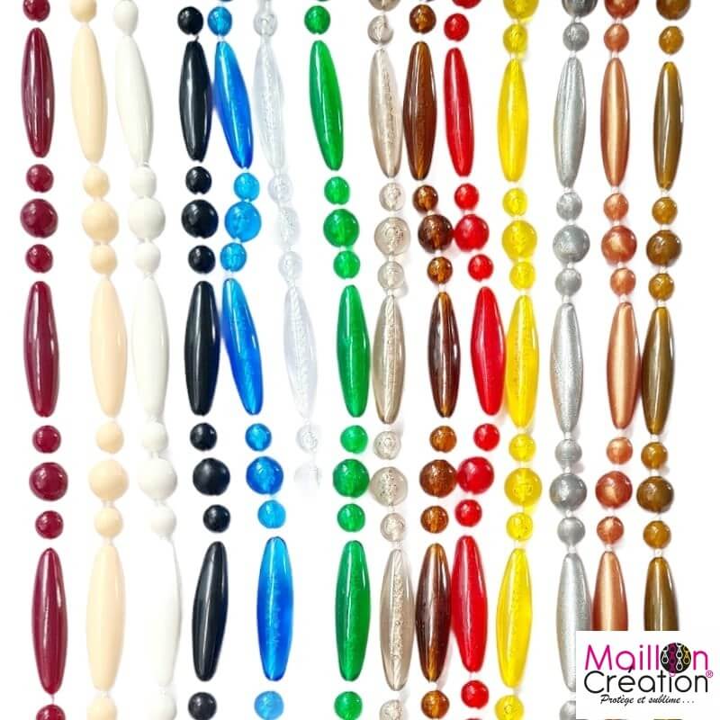 rideau de porte perles, choix des couleurs rideau de porte perles, choix des couleurs