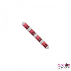 anti-fly curtain in burgundy, pink and gray plastic strap