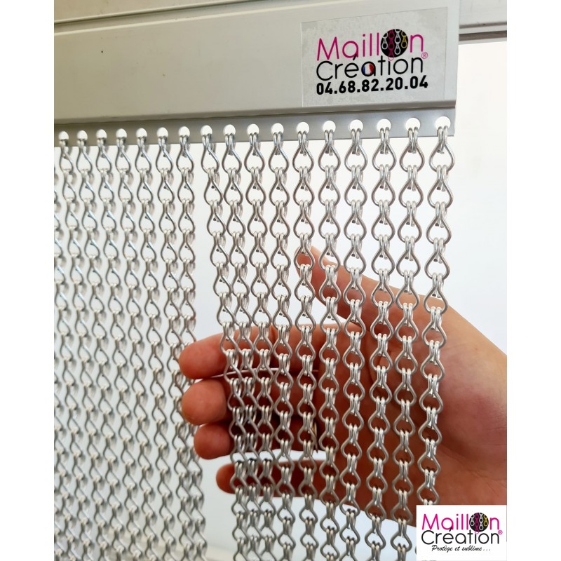 MC mini silver mesh curtain