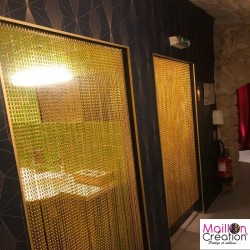 rideau chainette jaune