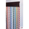 rideau chainette multicolore avec barre noire
