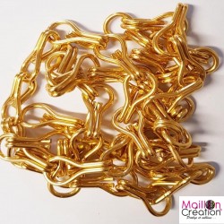 Chain by the meter yellow color for door curtain