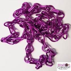 chaîne au mètre violet pour fabriquer rideaux