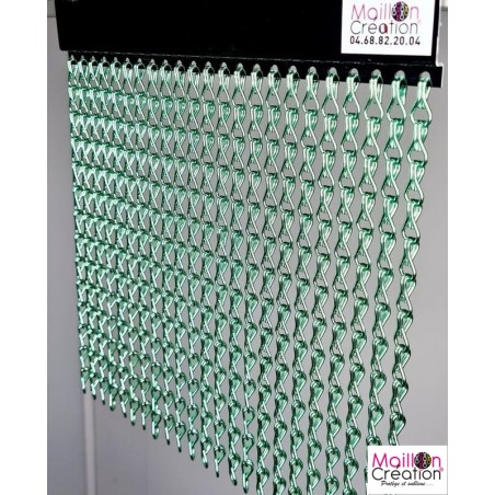Rideau anti mouche - Rideau à chainette aluminium vert anis