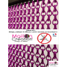 rideaux moustiquaire à chainette aluminium violet