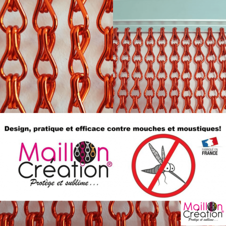 rideau anti mouche rouge