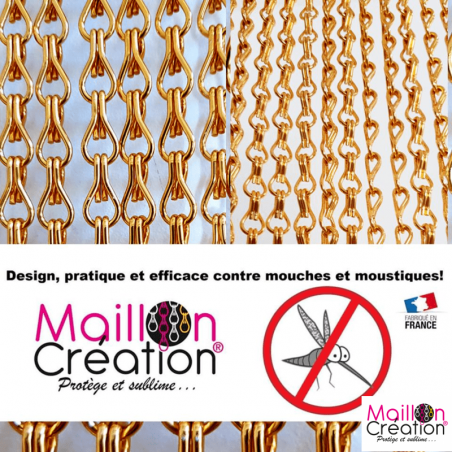 rideau anti mouche efficace en chaine orange
