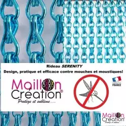 rideau bleu ciel efficace anti insecte volant