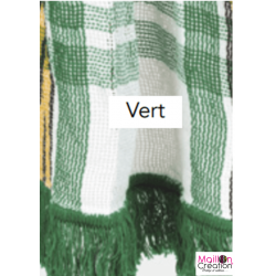 rideau moustiquaire en coton vert