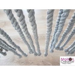 rideaux cordage gris