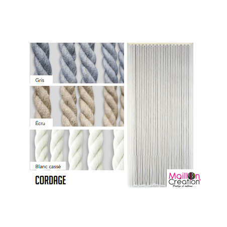 rideaux déco en cordage