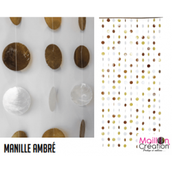 amber mother of pearl decorative curtain