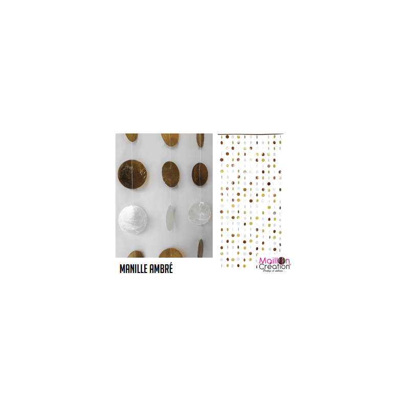 amber mother of pearl decorative curtain