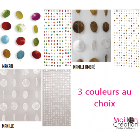 rideau pour remplacer une porte en nacre