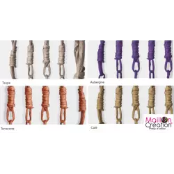 Rideau torsades et tresses - 90 x 200 cm