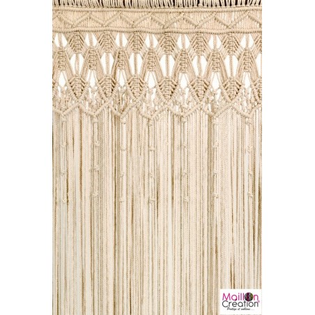 Rideau macramé bohème