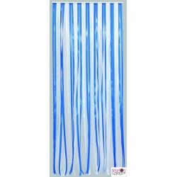 white and blue pvc strip door curtain