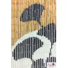 Rideau de porte bambou avec dessin