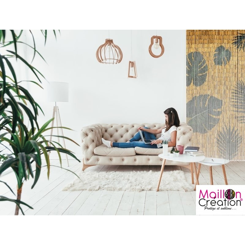 rideau bâtonnet de bambou