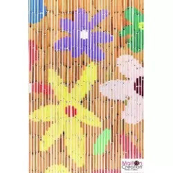 rideau bambou avec dessin