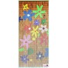rideau de porte en bambou fleurs