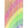 rideau de porte bambou avec motif arc en ciel