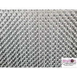 rideau mc en chainette grise